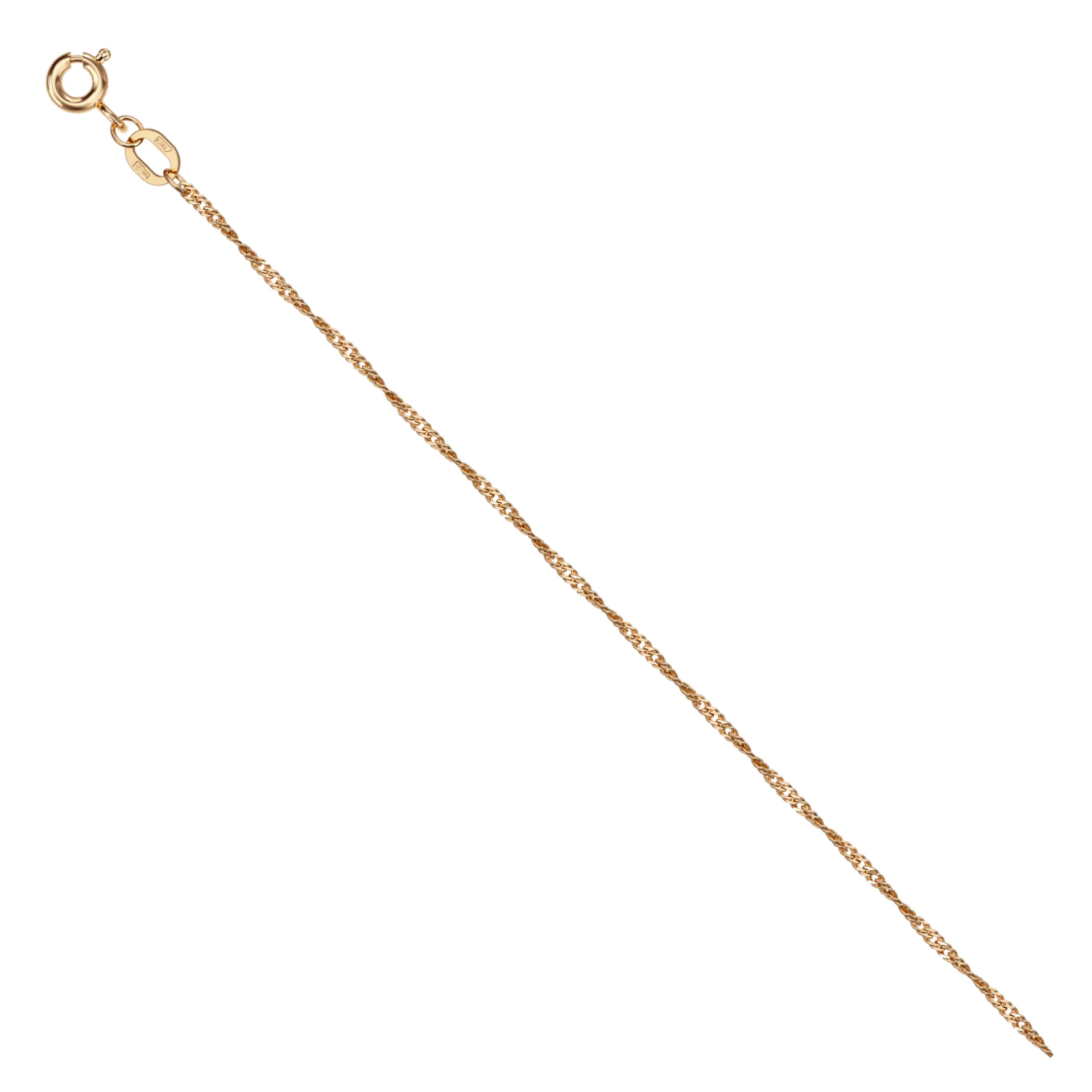 Singapore Bracelet 14ct Gold — 0.25 mm