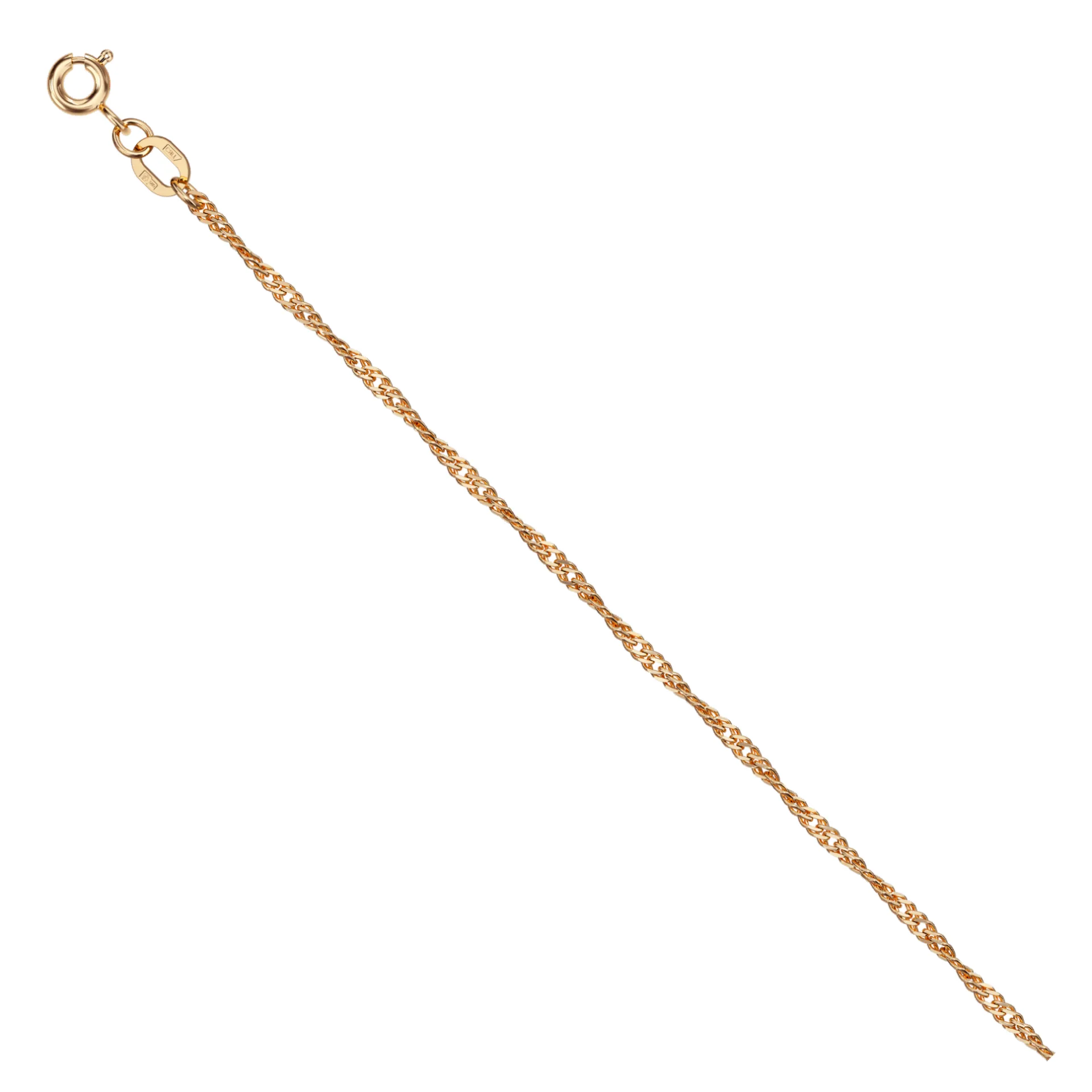 Singapore Bracelet 14ct Gold — 0.30 mm