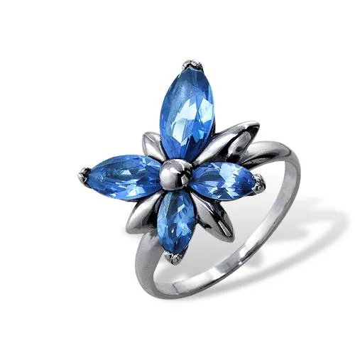 Sparkling Butterfly Silver Ring 925 Sterling Silver