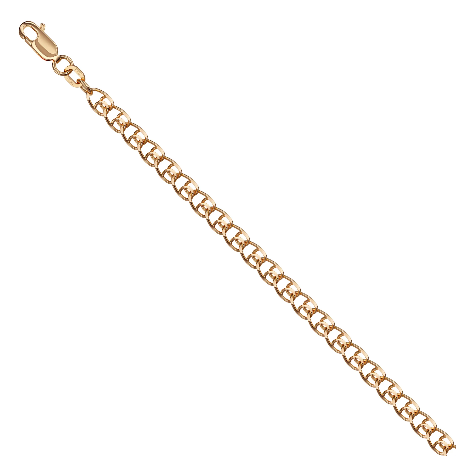 9ct Rose Gold Hearts Bracelet