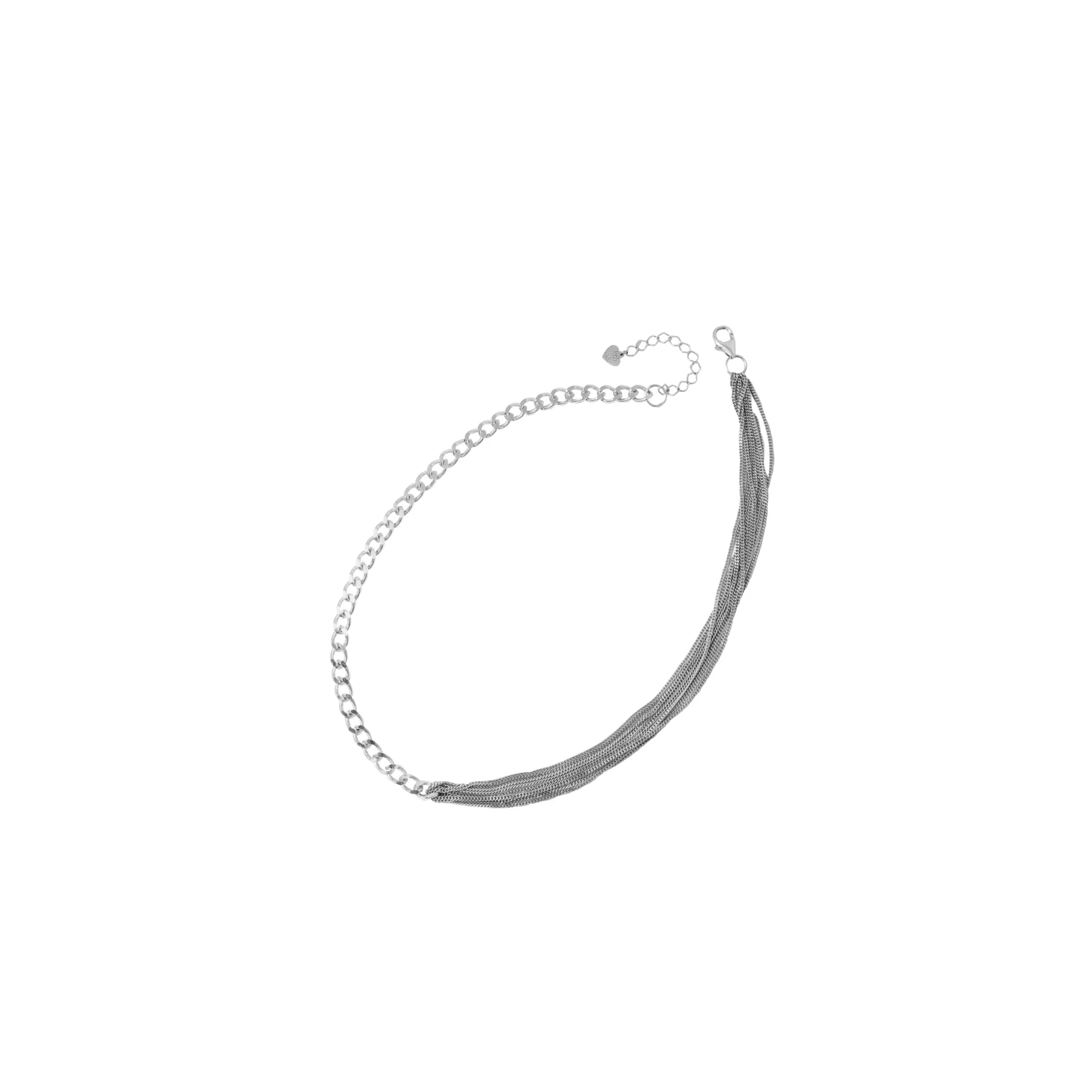 Festival Multi Chain Necklace Sterling Silver 925