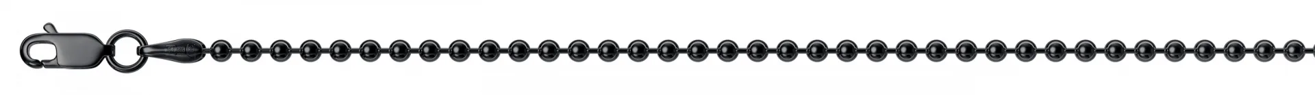 Ball Bead Chain Bracelet Black Rhodium