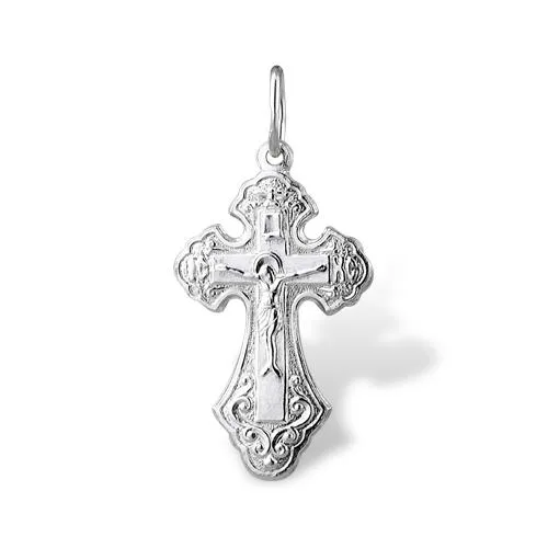 Medium Silver Crucifix Cross Pendant