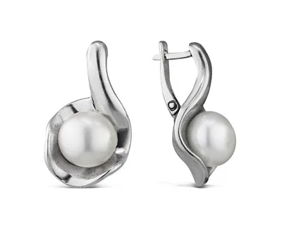 Coco Pearl Earrings Sterling Silver 925