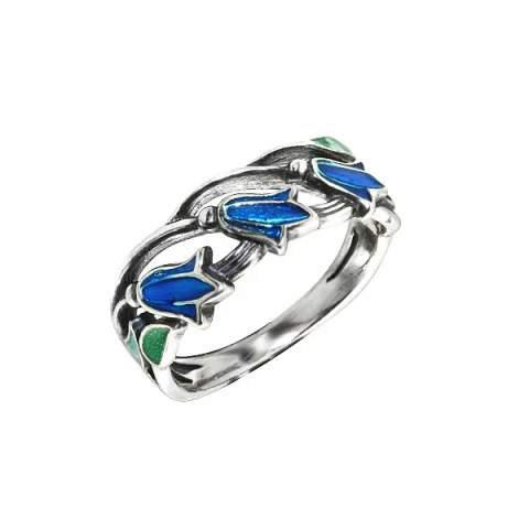 Bluebells Silver Ring