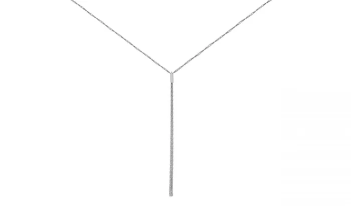 StarDust 14ct White Gold Tassel Necklace