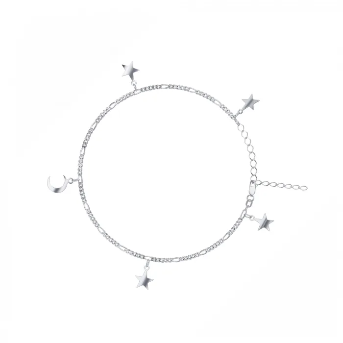 Moon & Stars Bracelet Sterling Silver 925