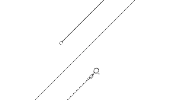 Venetian Box Chain Necklace Sterling Silver
