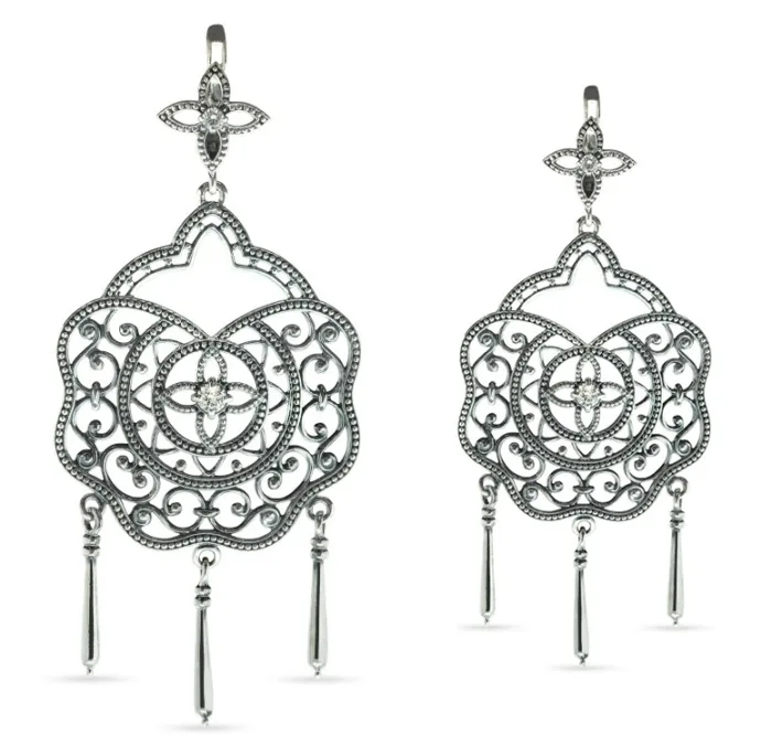Enchanted Garden Earrings Sterling Silver